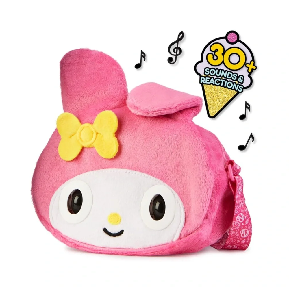Sanrio My Melody Interactive Pet Toy & Plush Crossbody Purse Bag